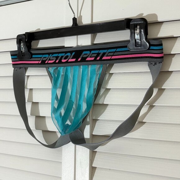 Pistol Pete Chromatic Mesh Striped Jock - Picture 1 of 3